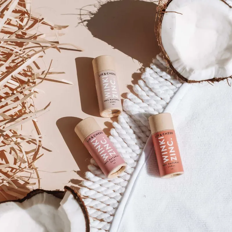 Lip balm paper tube packaging for cosmetic products